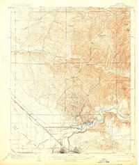 Bakersfield 1906 topographic map thumbnail