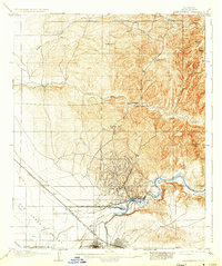 Bakersfield 1906 topographic map thumbnail