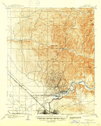 Bakersfield 1906 topographic map thumbnail