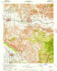 Banning 1943 topographic map thumbnail