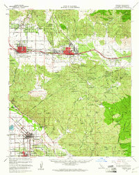 Banning topographic map thumbnail