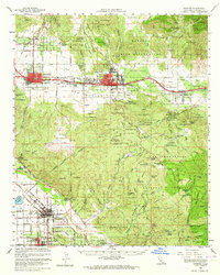 Banning 1956 topographic map thumbnail