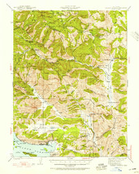 Bartlett Springs 1942 topographic map thumbnail