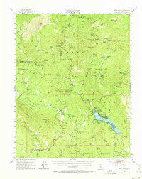 Bass Lake 1953 topographic map thumbnail