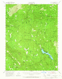 Bass Lake 1953 topographic map thumbnail