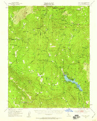 Bass Lake 1953 topographic map thumbnail