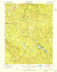 Bass Lake 1953 topographic map thumbnail