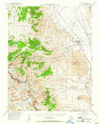 Big Pine 1950 topographic map thumbnail