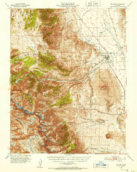 Big Pine 1950 topographic map thumbnail