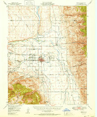Bishop 1951 topographic map thumbnail
