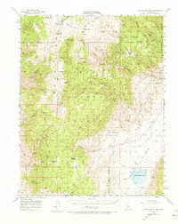 Blanco Mountain 1951 topographic map thumbnail