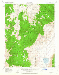 Blanco Mountain 1951 topographic map thumbnail