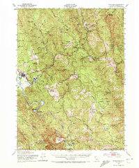 Blue Lake 1951 topographic map thumbnail