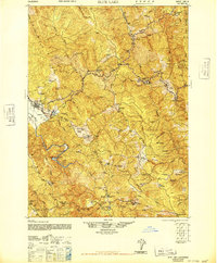 Blue Lake 1945 topographic map thumbnail
