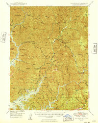 Bollibokka Mtn 1949 topographic map thumbnail