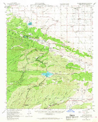 Bouquet Reservoir topographic map thumbnail