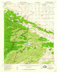 Bouquet Reservoir 1958 topographic map thumbnail