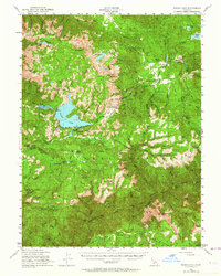 Bucks Lake 1950 topographic map thumbnail
