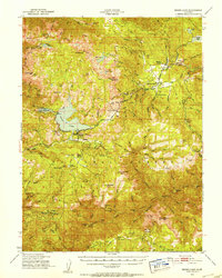 Bucks Lake 1950 topographic map thumbnail