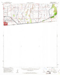 Calexico 1957 topographic map thumbnail