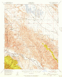 Caliente Mountain 1941 topographic map thumbnail