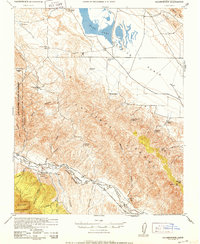 Caliente Mountain 1952 topographic map thumbnail