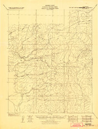 Tobias Peak 1945 topographic map thumbnail