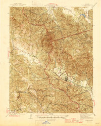 Calistoga 1945 topographic map thumbnail