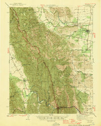 Capay 1943 topographic map thumbnail
