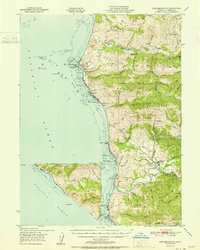 Cape Mendocino 1951 topographic map thumbnail