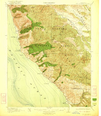 Cape San Martin 1921 topographic map thumbnail