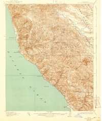 Cape San Martin 1921 topographic map thumbnail