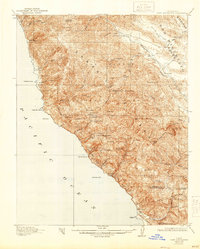 Cape San Martin 1921 topographic map thumbnail