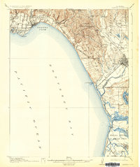 Capitola 1914 topographic map thumbnail