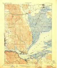 Carquinez 1901 topographic map thumbnail