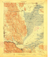 Carquinez 1901 topographic map thumbnail