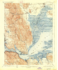 Carquinez 1901 topographic map thumbnail