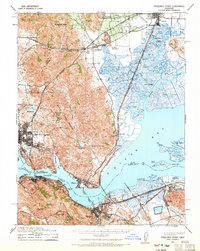 Carquinez Strait 1940 topographic map thumbnail