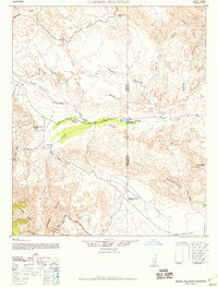 Carrizo Mountain 1942 topographic map thumbnail
