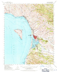 Cayucos 1951 topographic map thumbnail