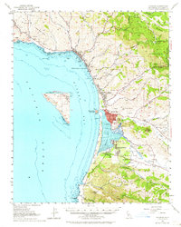 Cayucos 1951 topographic map thumbnail