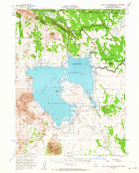 Clear Lake Reservoir 1951 topographic map thumbnail