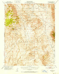 Coso Peak 1951 topographic map thumbnail