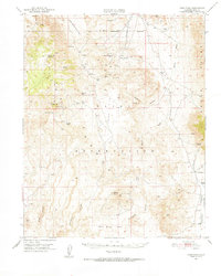 Coso Peak 1951 topographic map thumbnail
