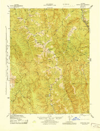 Coyote Peak 1945 topographic map thumbnail