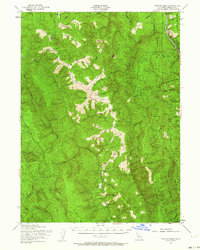 Coyote Peak 1952 topographic map thumbnail