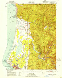 Crescent City 1952 topographic map thumbnail