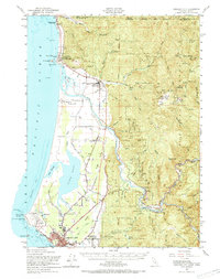 Crescent City 1952 topographic map thumbnail