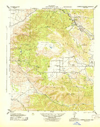Cummings Mountain 1943 topographic map thumbnail