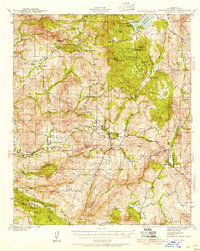 Cuyamaca Peak 1942 topographic map thumbnail